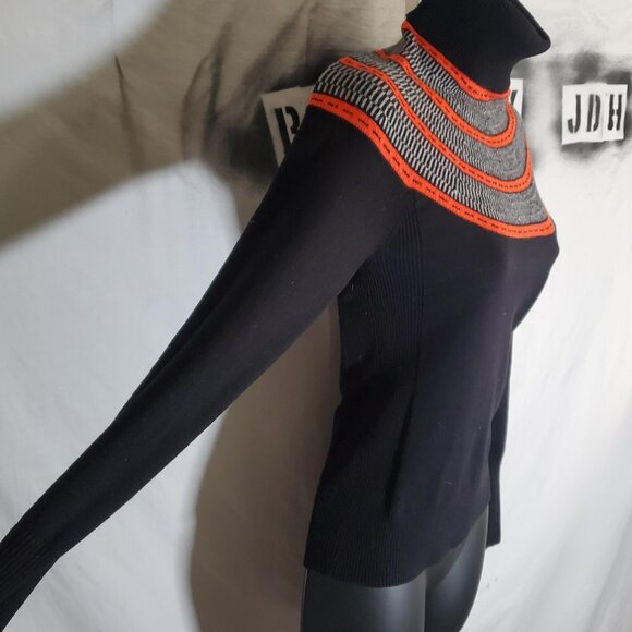 Karen Millen England Stretch Knit Turtleneck Sweater Sz Small Women's - Picture 13 of 16